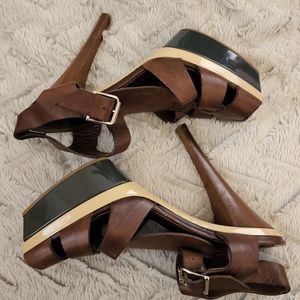 Marni leather platform sandles
